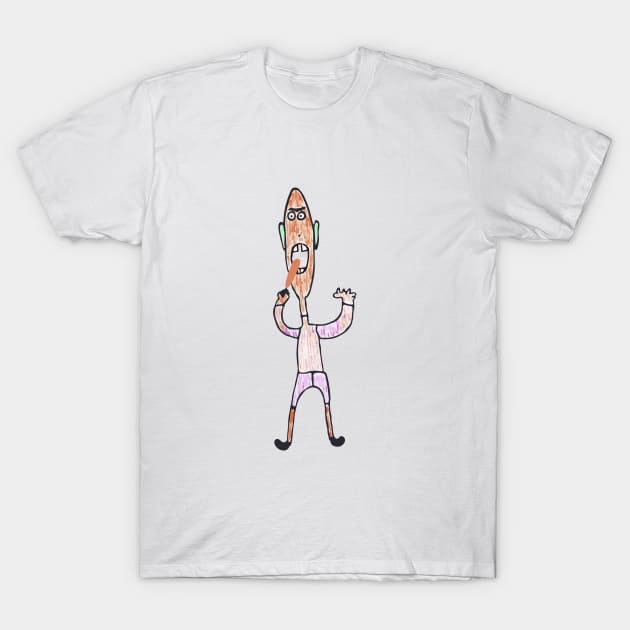 The Fried Corn Dog Man T-Shirt by G-Worthy